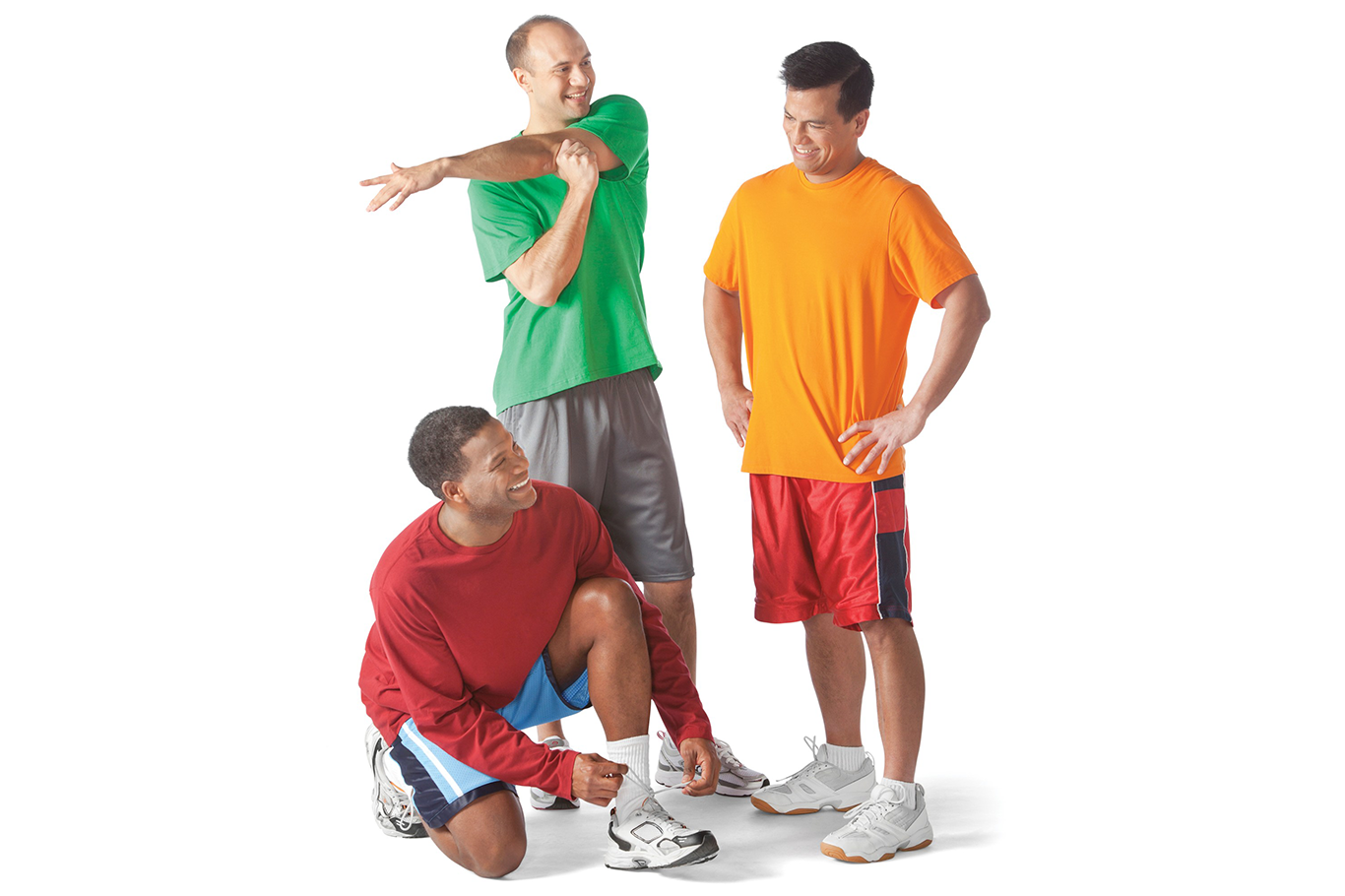 men in athletic gear